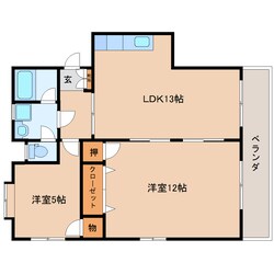 静岡駅 バス8分  中田３丁目西下車：停歩2分 2階の物件間取画像